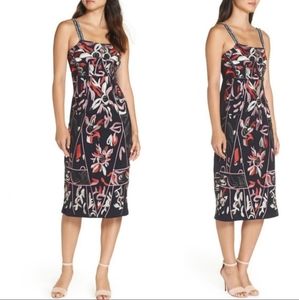 Foxiedox takeo embroidered navy dress